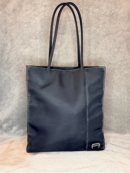 Etienne Aigner Handbags - Etienne Aigner Black Tote with Subtle Metal Accent
